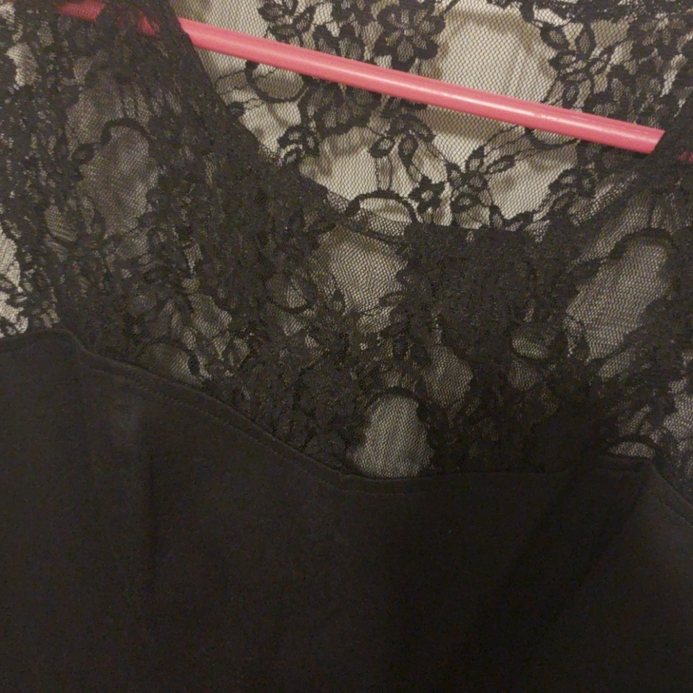 Black lace dress